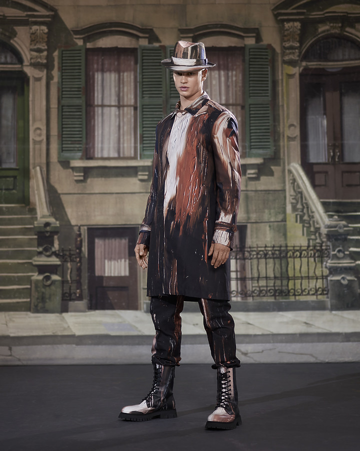 點我看大圖 米蘭男裝周/TOD’S「微電影」秀新品MOSCHINO西裝油畫每件都驚艷