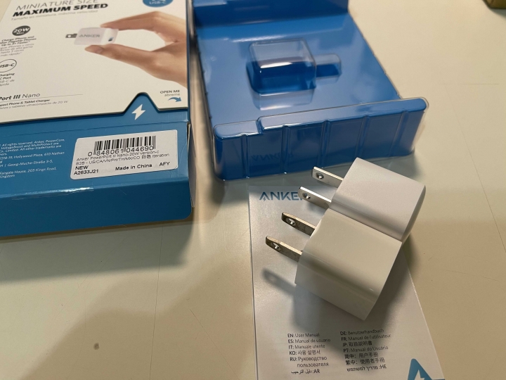 Anker A2633 PowerPort III Nano 20W PD極速充電器