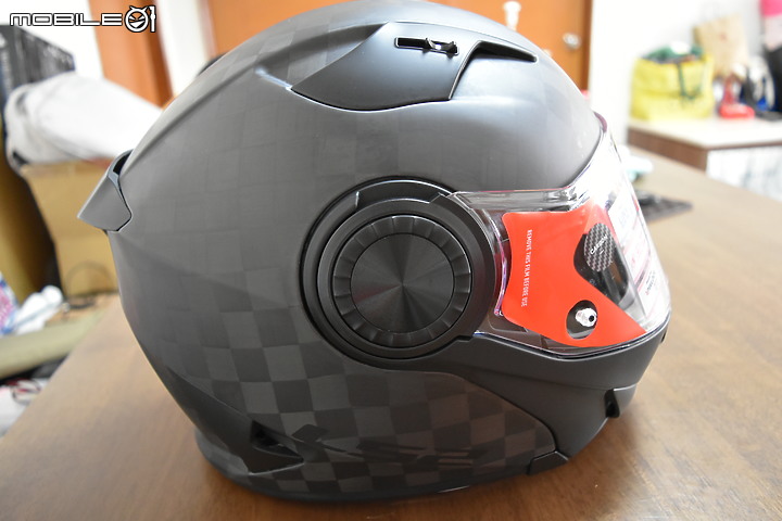 開箱 LS2 FF313 24K碳纖消光黑 揭面式安全帽