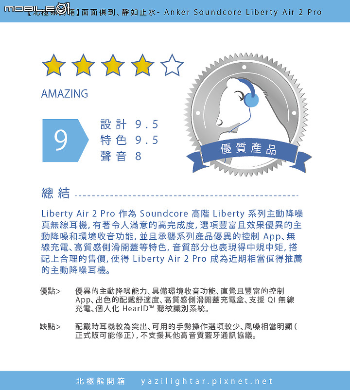 【北極熊開箱】面面俱到、靜如止水- Anker Soundcore Liberty Air 2 Pro