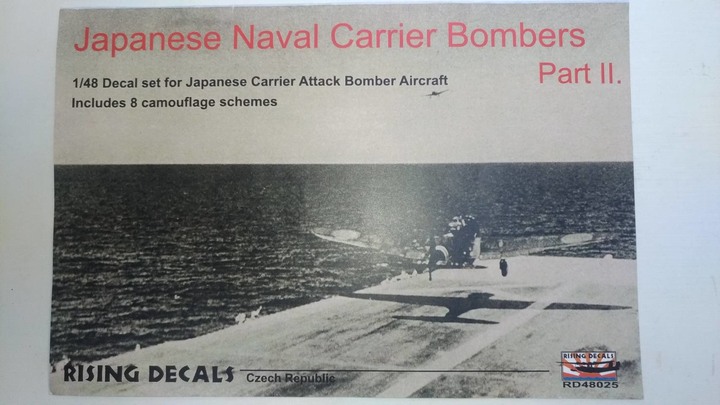 [開箱]捷克Rising Decals 1/48"日本海軍艦攻機 Part 2"水貼(RD48025)