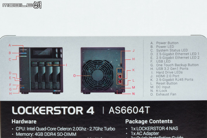 ASUSTOR Lockerstor 4 AS6604T NAS 開箱實測 不僅儲存備份更多創意應用