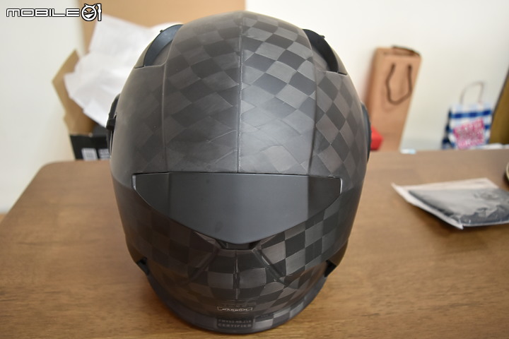 開箱 LS2 FF313 24K碳纖消光黑 揭面式安全帽