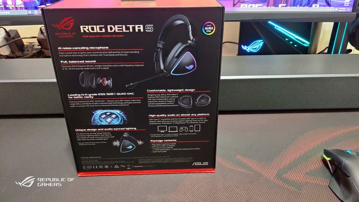 點我看大圖 【ROG Delta S】世界首款支援MQA的數位電競耳機(簡單開箱)