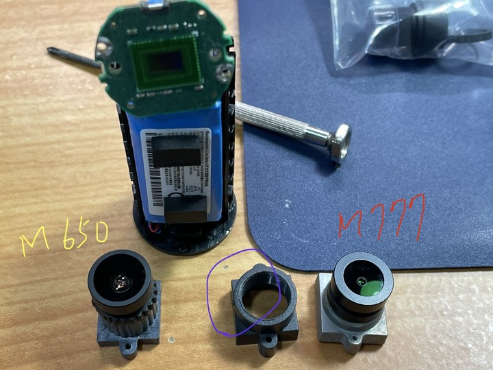 Mio M777 拆機更換鏡頭半失敗(確認為SONY IMX307)