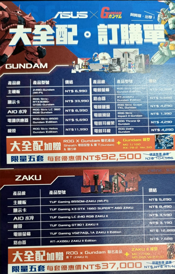 點我看大圖 ASUS × 鋼彈特展 宿命の出会い 活動分享!