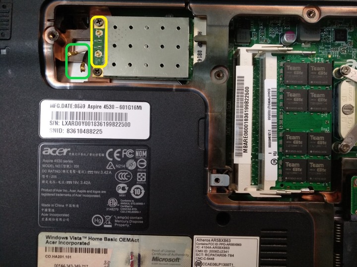 筆電 Acer Aspire 4530 拆完線忘記如何裝回去