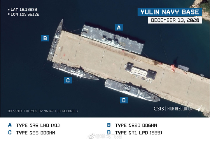 中國豪華艦群衛星圖曝光。。