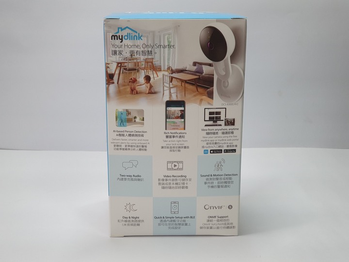 輕量化設計,安裝超彈性,D-Link DCS-8300LHV2 無線網路攝影機開箱試用