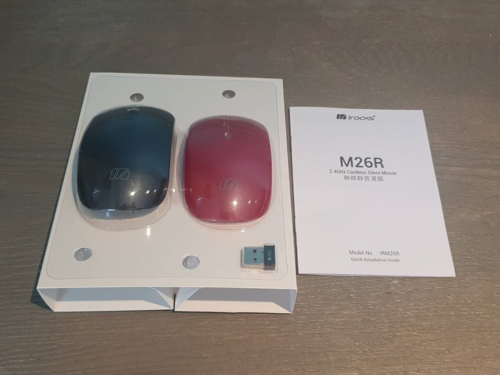 文書用高CP靜音鼠 irocks m26r開箱