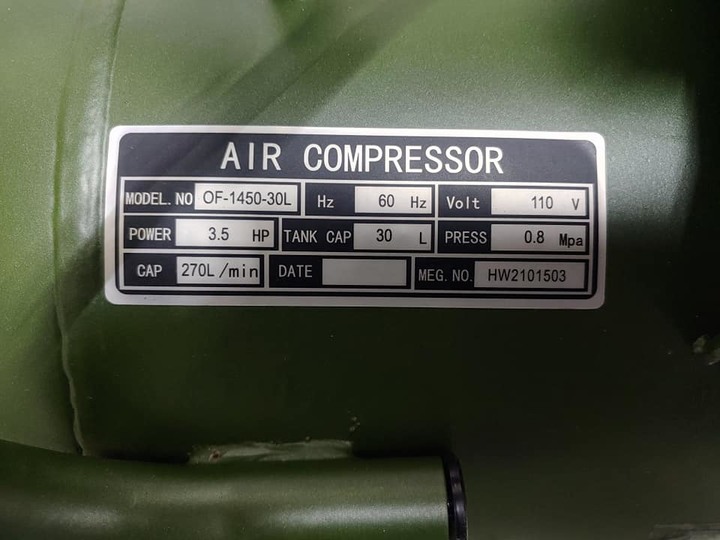 GFOX 3.5HP 30L 110V 空壓機 簡易開箱