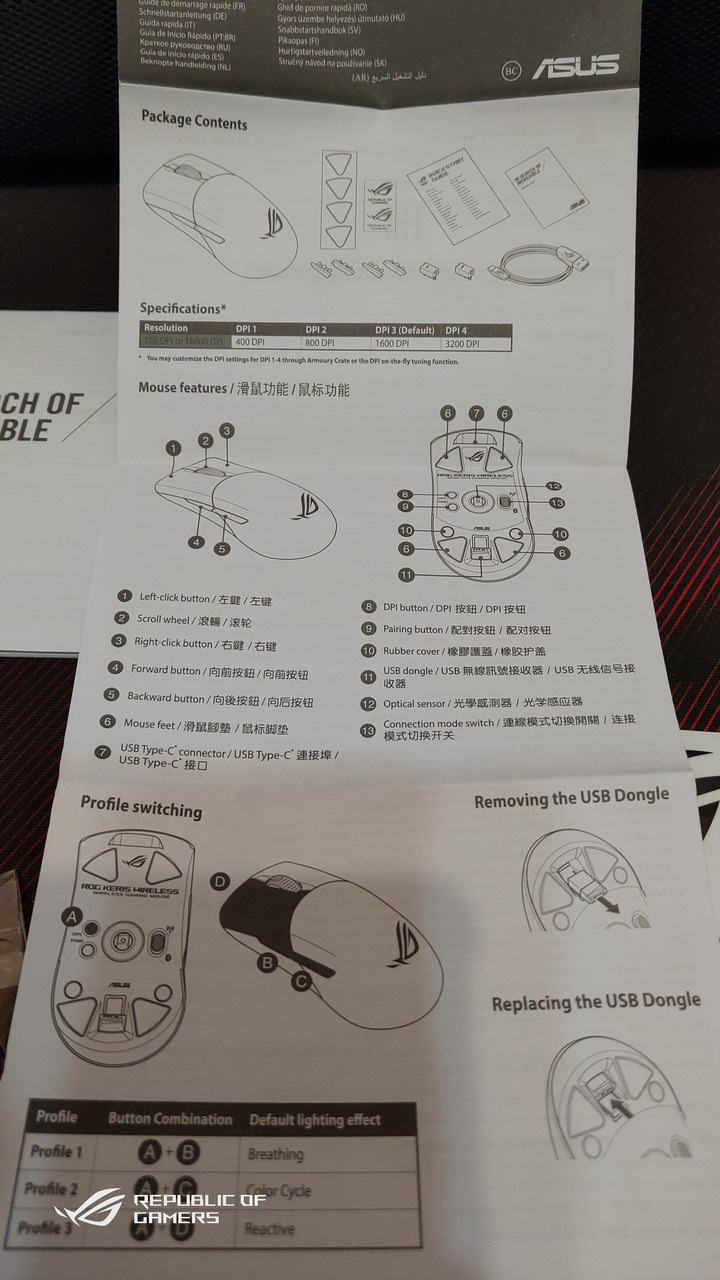 ROG Keris Wireless(簡單開箱)