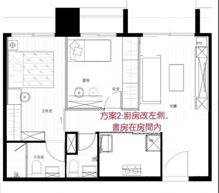 淡水將捷之森2房需客變規劃