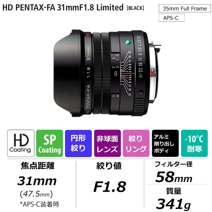 Pentax 即將發售 HD FA Limited 三公主 & K-1II J Limited