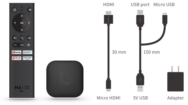 2021/02/23史上最小電視盒HAKOmini到貨!開箱使用心得