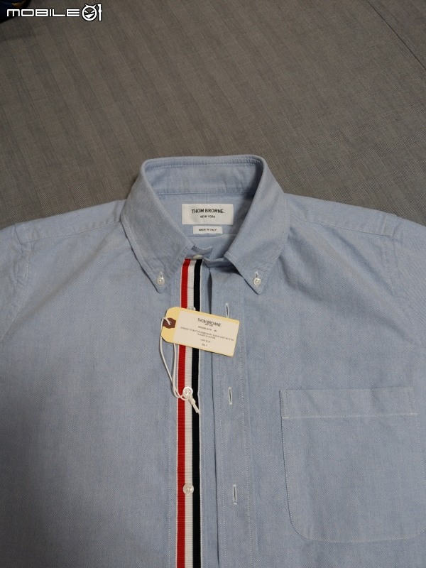THOM BROWNE 短袖牛津襯衫