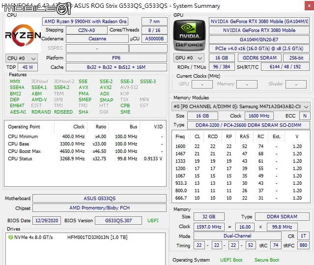 點我看大圖 ROG Strix SCAR 15 G533QS 實際測試