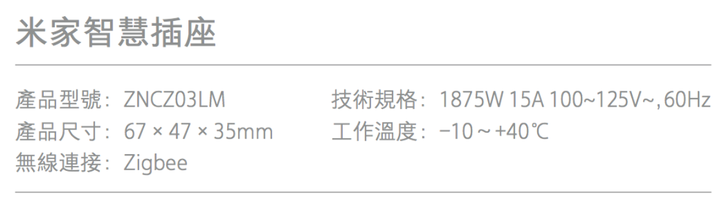 請問台版小米智慧插座的問題