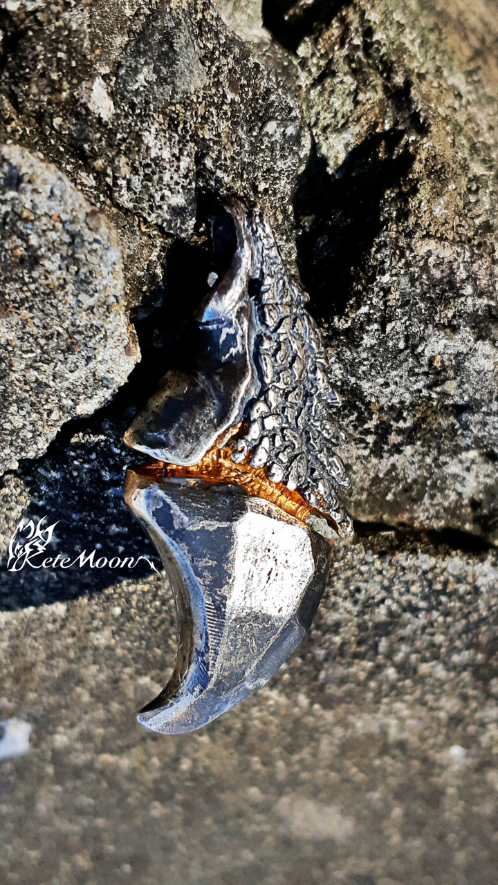 Nadleeh Design-The Stone Dragon Claw岩龍藏金鉤爪墜