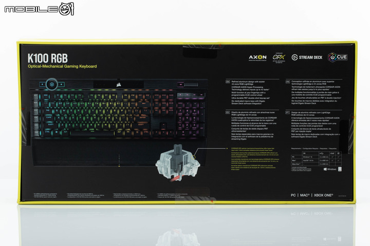CORSAIR K100 RGB 光學機械鍵盤試用 無愧旗艦名號的全能電競選擇