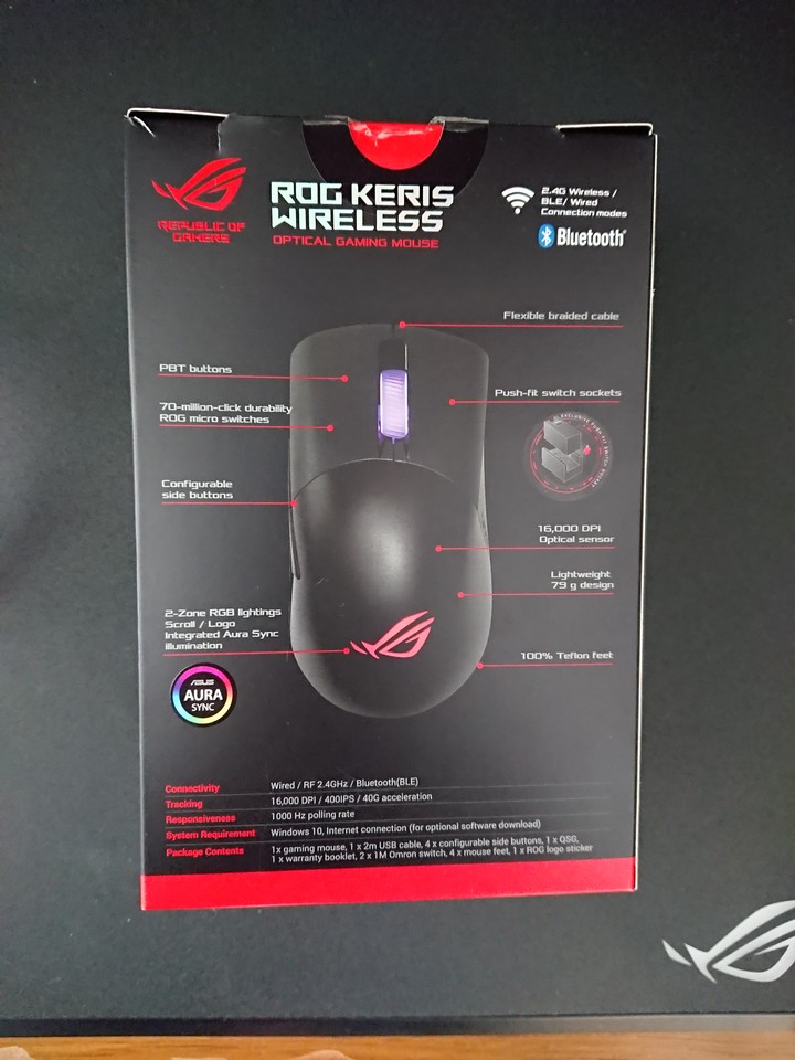 ROG Keris Wireless不專業開箱