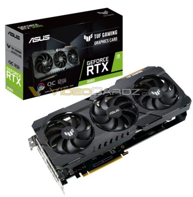 今天開賣的RTX3060會有那些型號