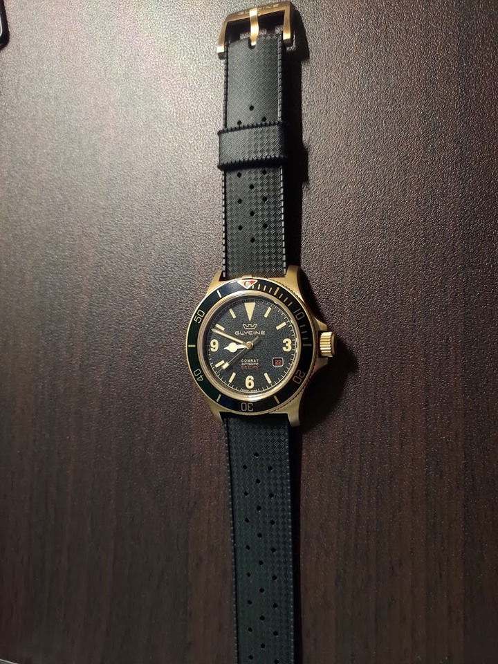 【開箱】老牌入門軍錶 - Glycine Combat 42 Vintage Bronze