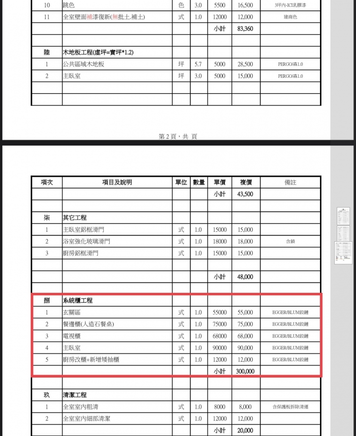 【請益】簽設計約前的平面圖與估價單