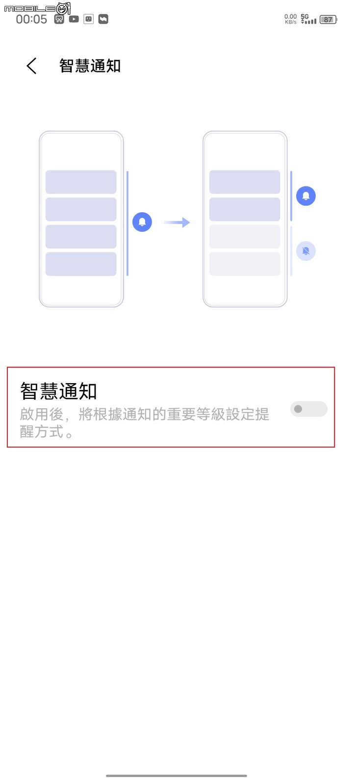 點我看大圖 陸版Vivo X60 Pro+ 設定Line,新聞,Facebook,通知推播教學