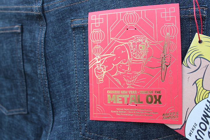 【開箱實穿分享】N&F 裸女 十二生肖 牛年新年牛仔褲 Chinese New Year Metal Ox.Naked & Famous