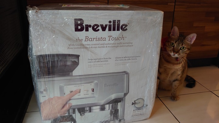 開箱 鉑富 Breville BES880 觸控螢幕咖啡機