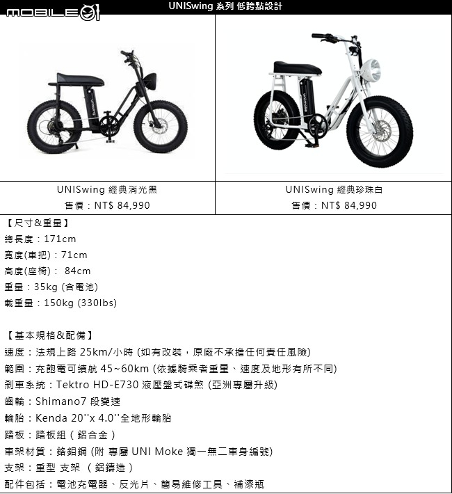 UNIMoke電力輔助自行車確定引進台灣 帥氣的復古造型與高泛用性!