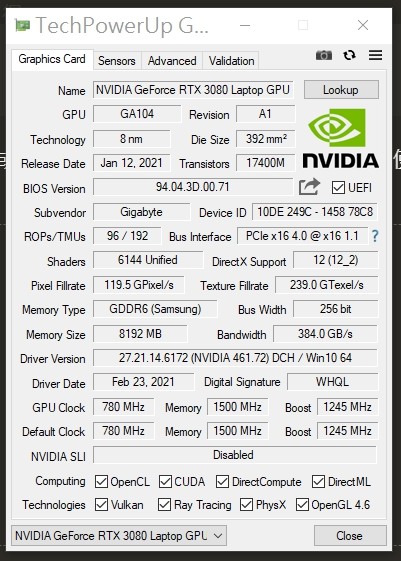GIGABYTE AORUS 17G YC 開箱影文+ PS 含心得
