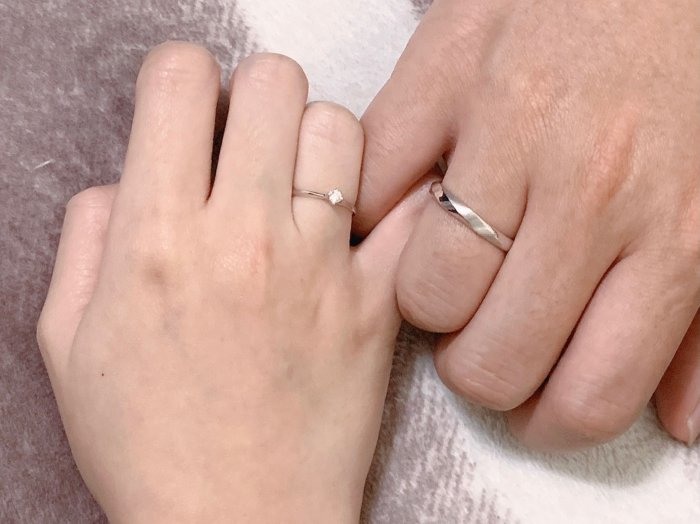 極簡獨鑽_WEDDINGCODE葳町釦鑽石婚戒分享