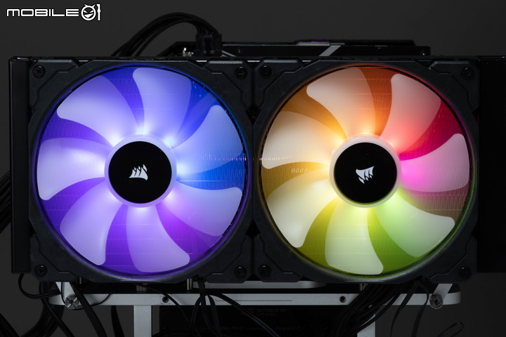 CORSAIR iCUE H115i iCUE ELITE CAPELLIX 280 AIO 水冷實測 超亮燈效設計搭配強力散熱