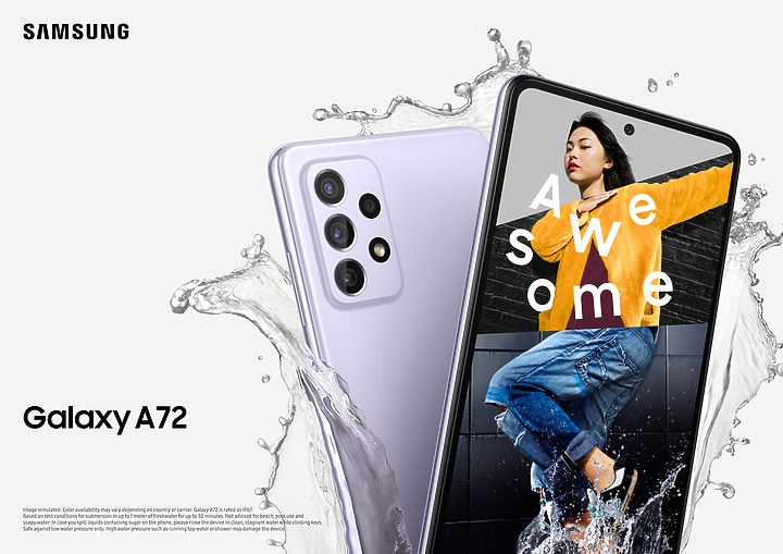 120Hz螢幕、防水導入!三星Galaxy A52 5G / A72揭曉