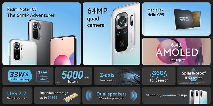 一次發表四款! 紅米Redmi Note10系列標榜超標的性價比 萬元以內也有一億畫素相機了