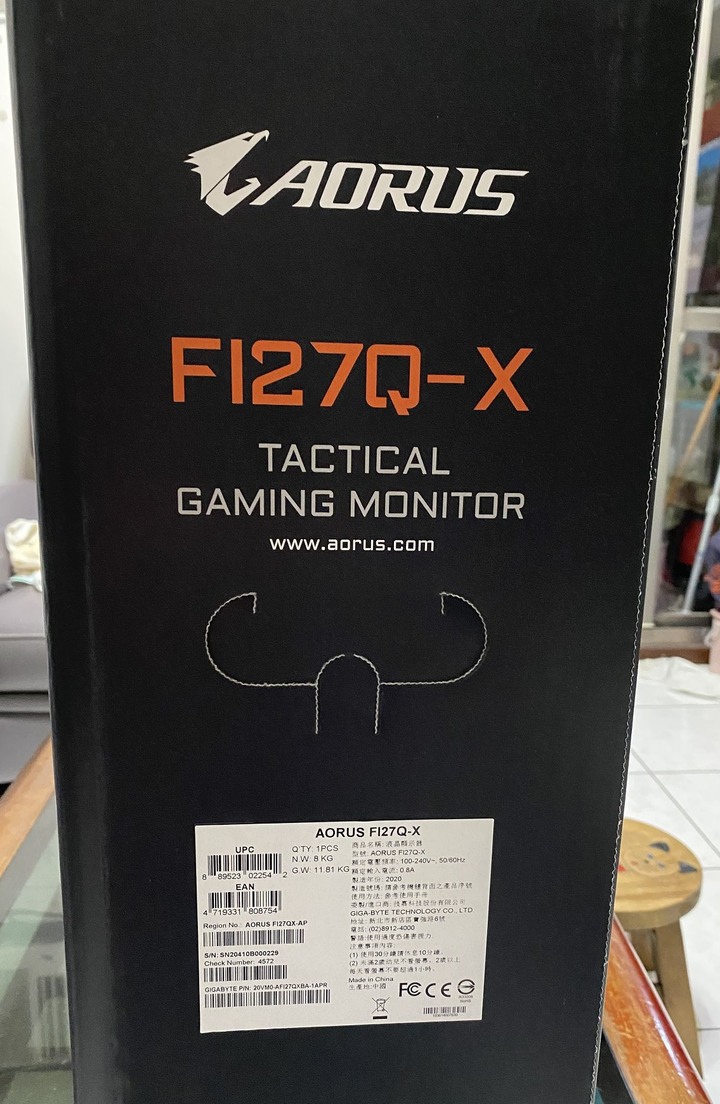 AORUS FI27Q-X 鷹神加持240HZ 電競體驗新突破