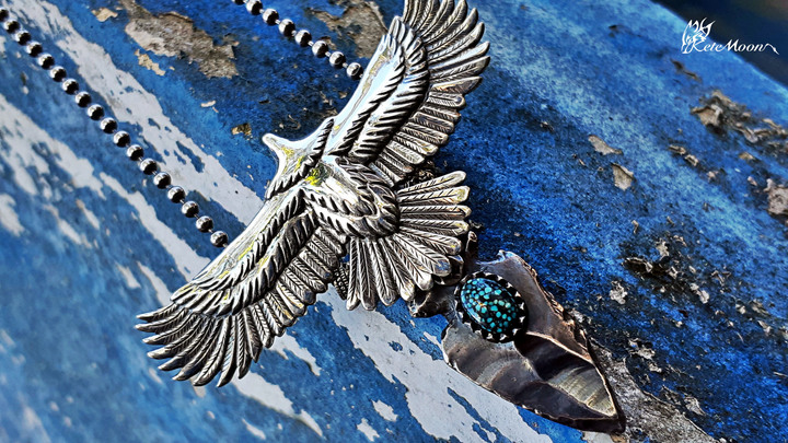 Black Venom Jewelry X Indian&28-7.5cm純銀老鷹組合