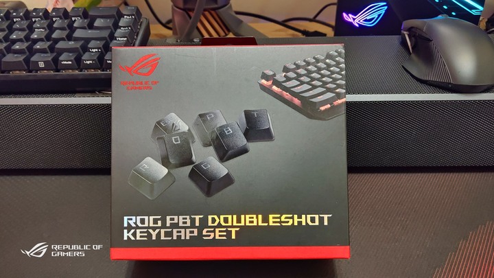 ROG PBT Keycap set鍵帽組(簡單開箱)