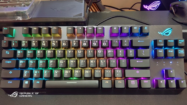 ROG PBT Keycap set鍵帽組(簡單開箱)