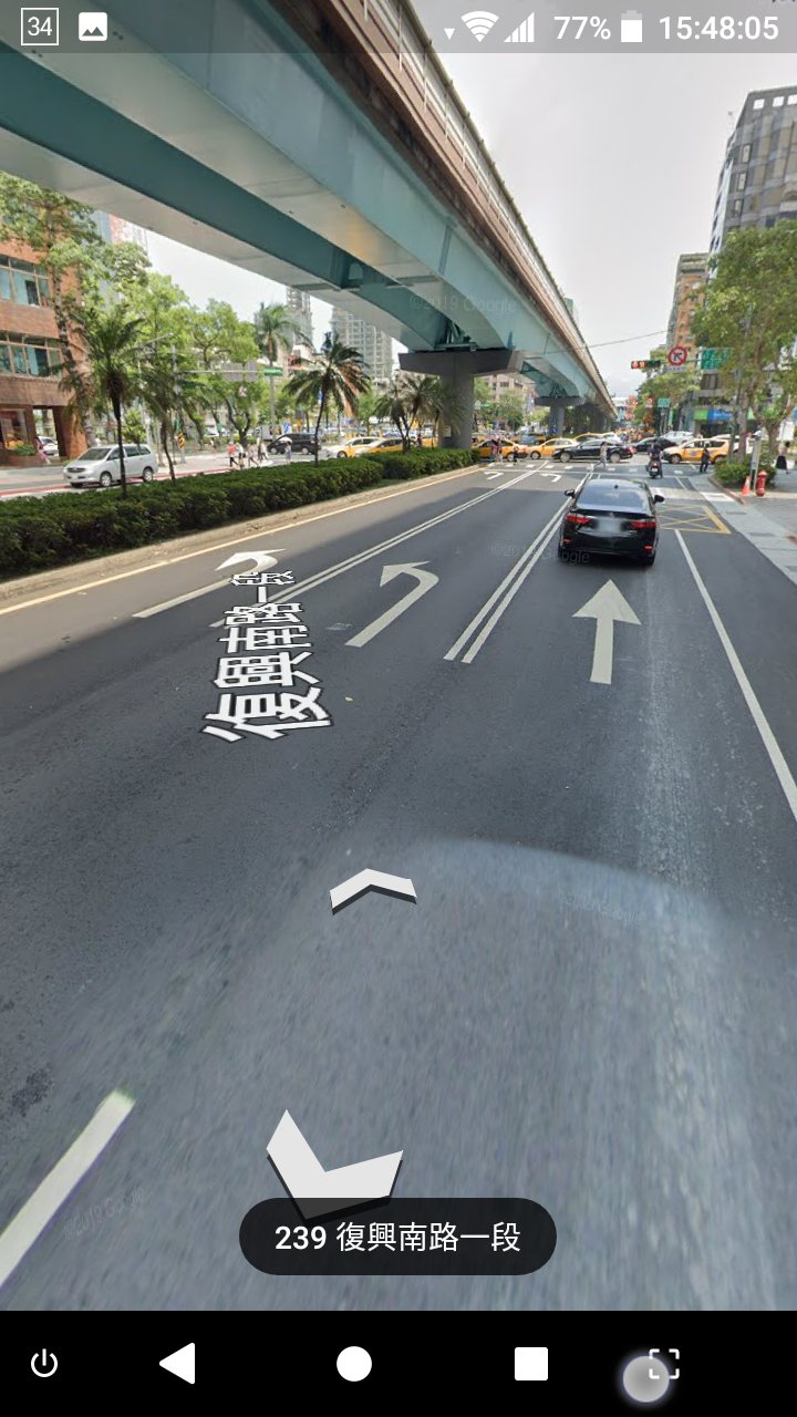 機車復興南路北向，要左轉仁愛路
