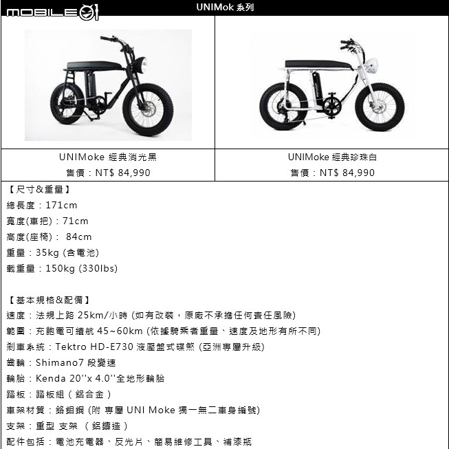 UNIMoke電力輔助自行車確定引進台灣 帥氣的復古造型與高泛用性!