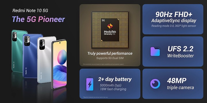 一次發表四款! 紅米Redmi Note10系列標榜超標的性價比 萬元以內也有一億畫素相機了