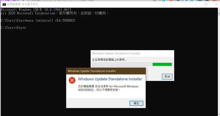 #求救 win10 2021/03/14 更新後災情 藍白畫面