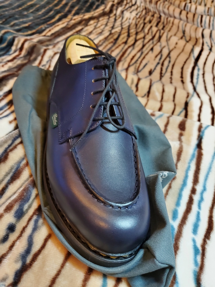 paraboot chambord 藍色微開箱