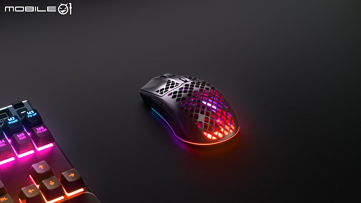 SteelSeries 賽睿推出全新超輕量型 Aerox 3 遊戲滑鼠 輕量化打孔設計卻具有 IP54 防水防塵機能