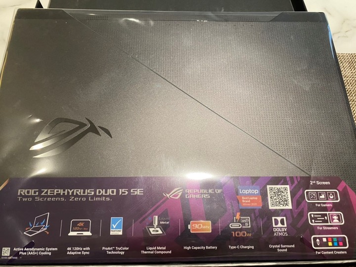 ROG Zephyrus Duo 15 SE GX551 簡易開箱