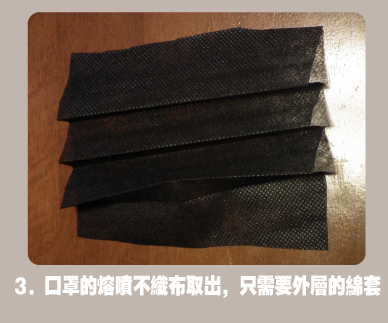 口罩變成排水孔過濾網