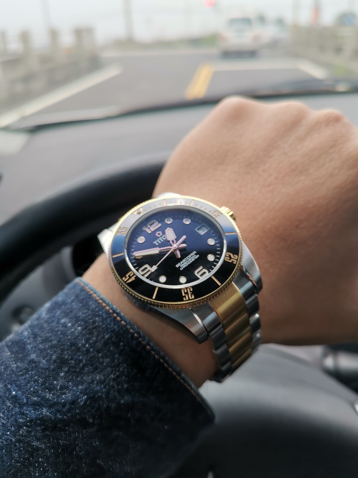 [半金梅鬼] 梅花 TITONI SEASCOPER 600